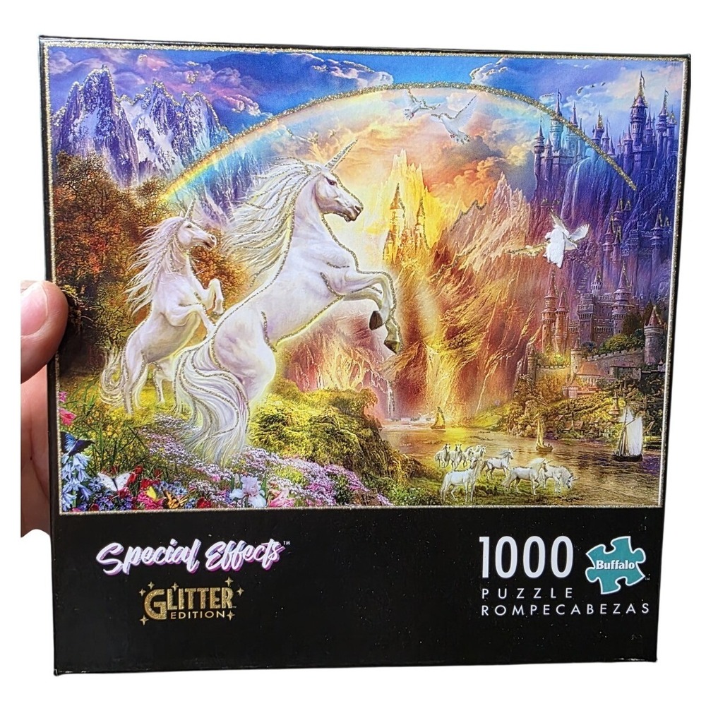Buffalo Games Special Effects Glitter Unicorn Fantasy 1000‎ Piece Puzzle B2